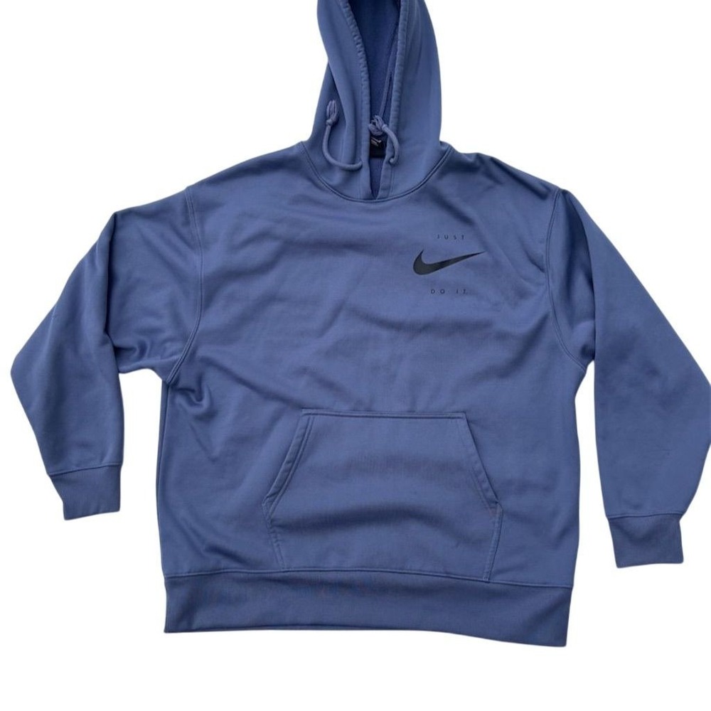Nike Women's Blue Dri-FIT Therma Hoodie Size M Long Sleeve Casual